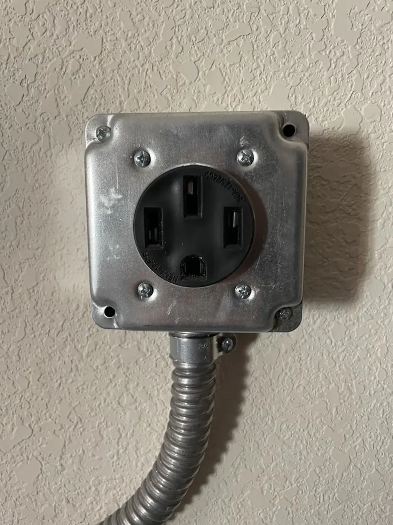 NEMA 14-50 outlet installed for Smart Home Electrical in Red Bud
